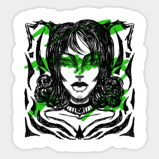 Halloween girl Sticker